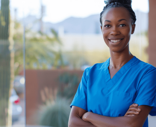 Woman happy to be providing TRICARE Mental Health Services in Phoenix, Arizona