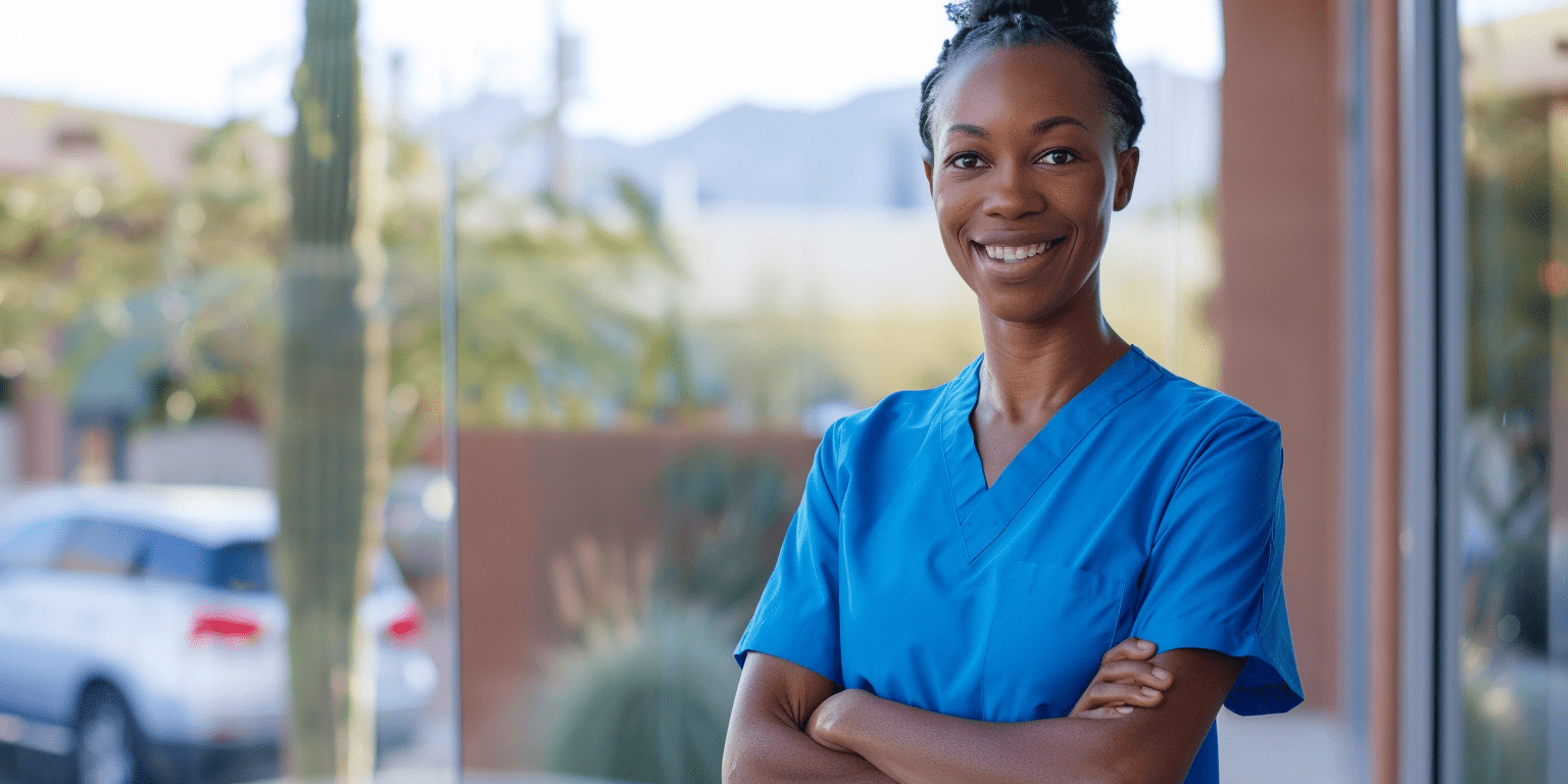 Woman happy to be providing TRICARE Mental Health Services in Phoenix, Arizona